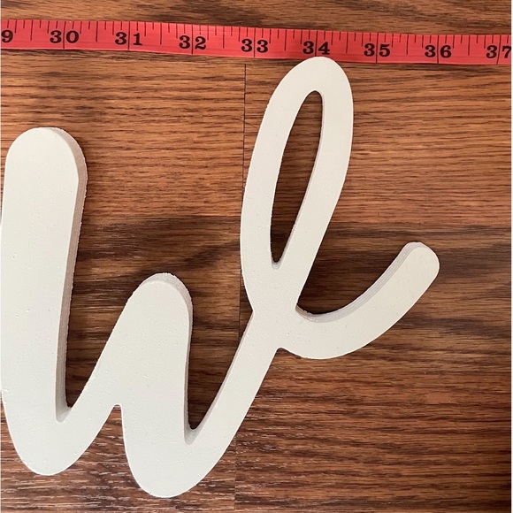 Custom Large Wooden ‘Andrew’ Name Sign 36” Wide Painted White - Nursery/Backdrop - Picture 6 of 9